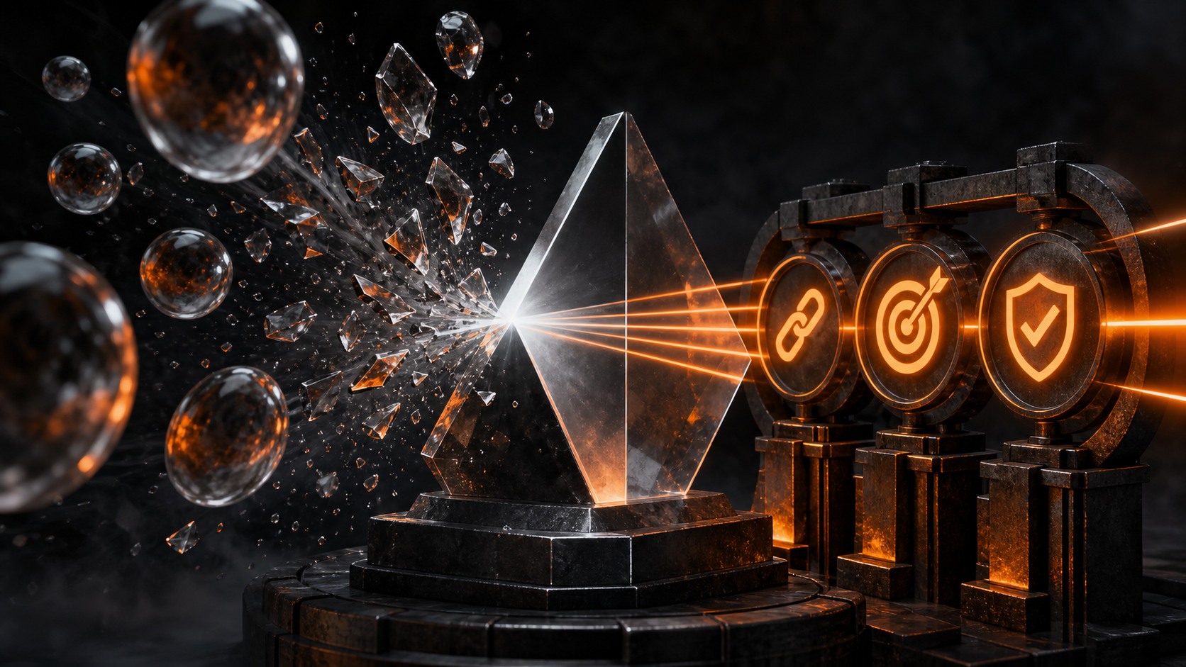 Hollow marketing claims shattering against a rigorous evidence prism