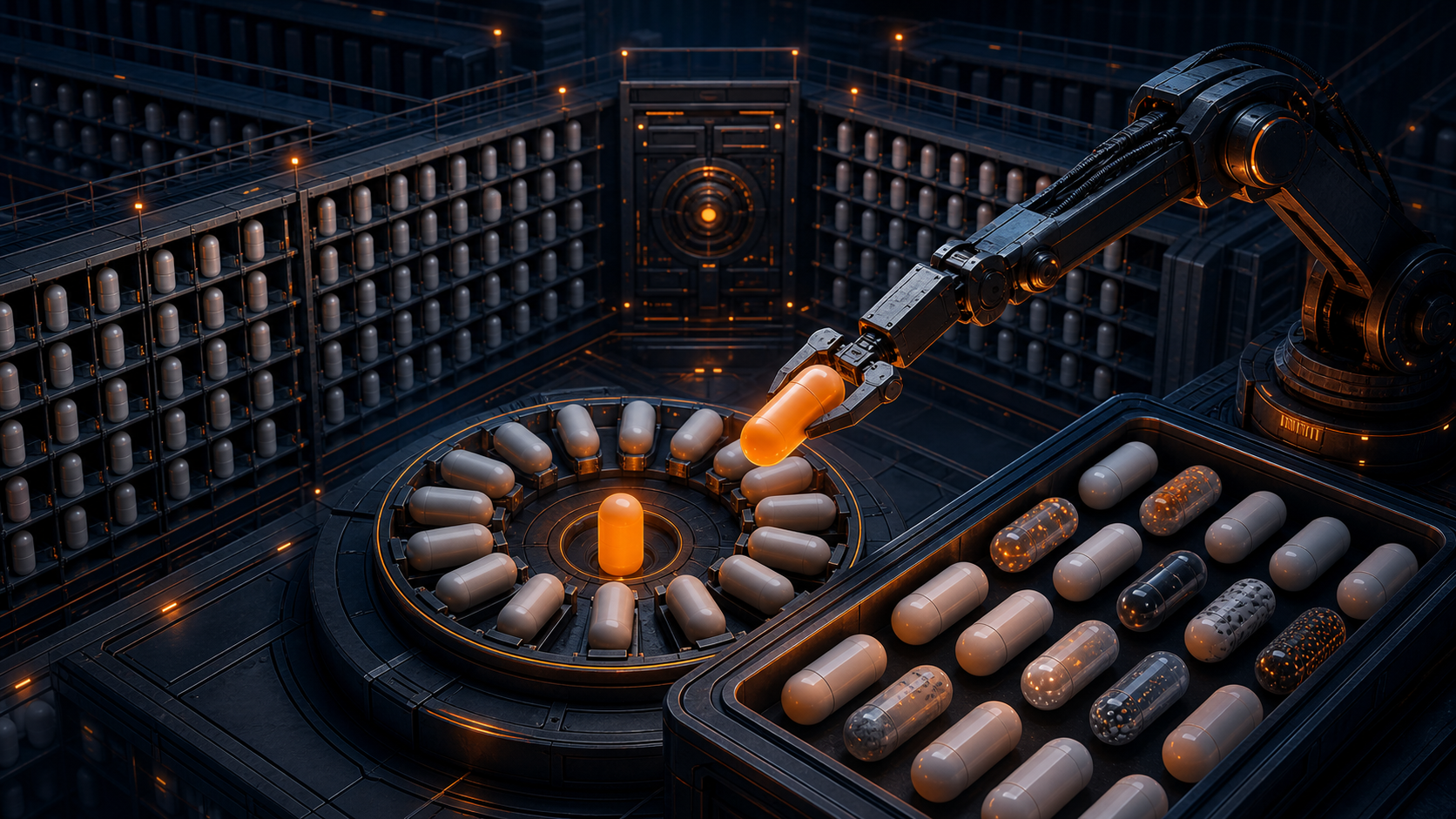 A Google Analytics prism separating AI light streams into an observable orange referral path