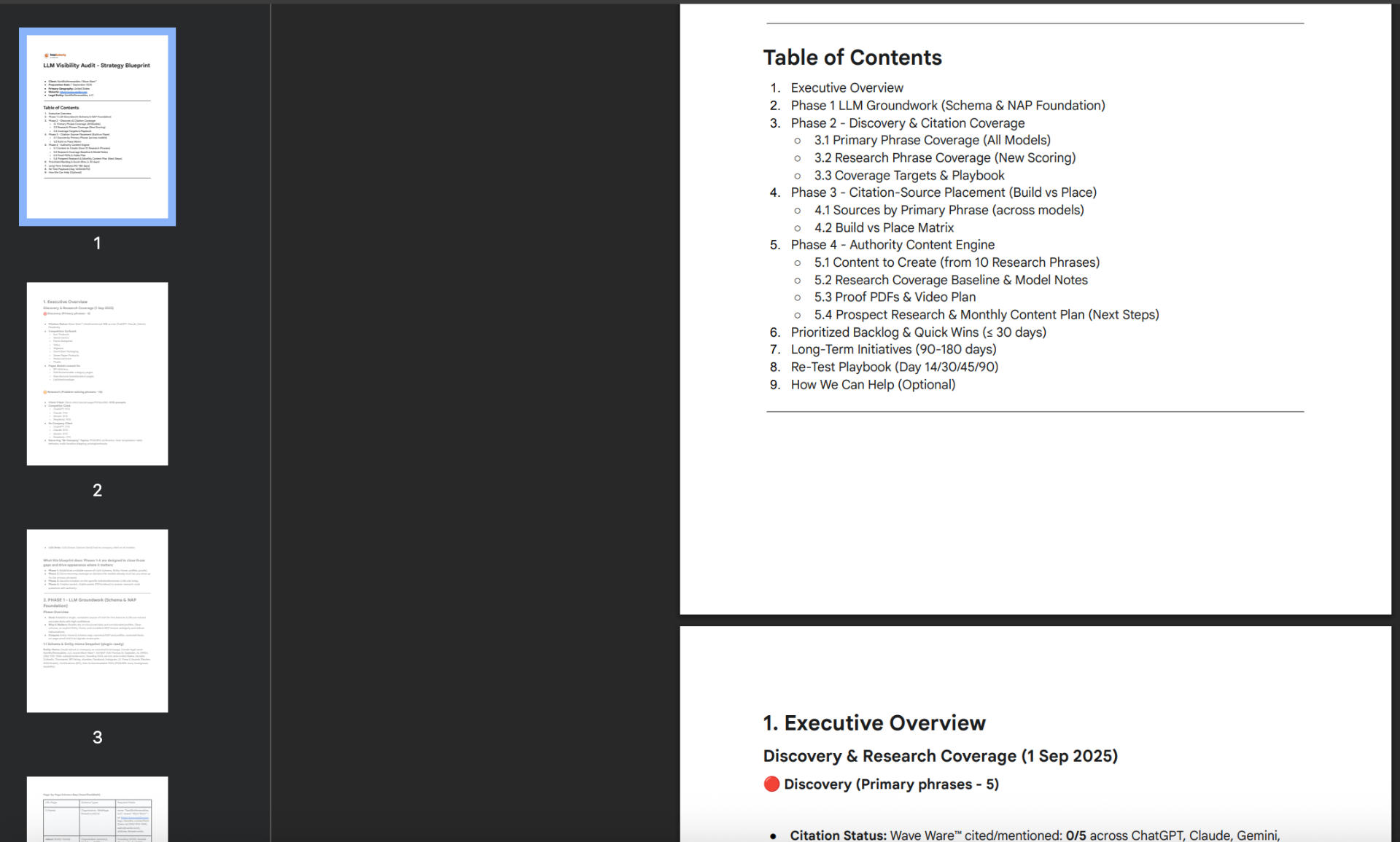 Full AI Visibility Strategy Blueprint Document