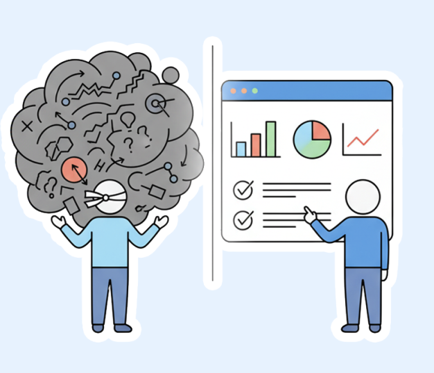 From confusion to clarity - AI visibility audit illustration